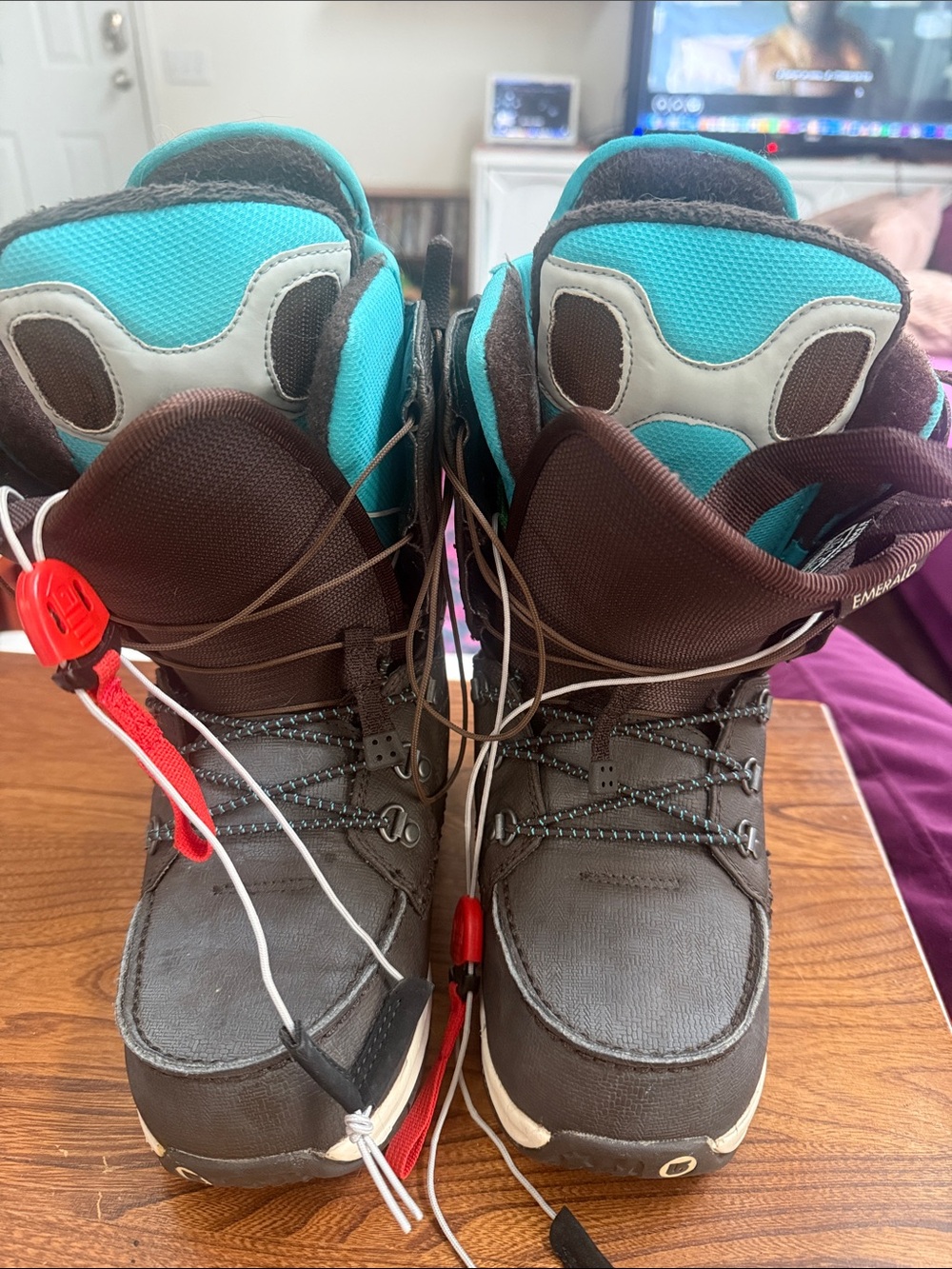 Burton Emerald Brown and Teal Snowboard Boots - Women's
